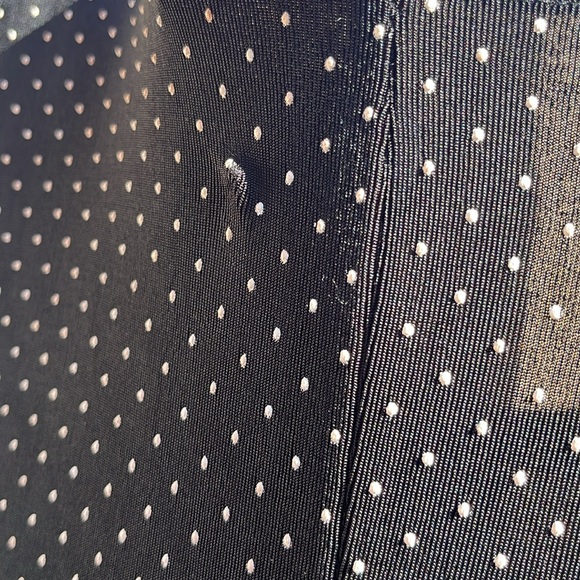 Black polkadot maxi dress size small/medium - Picture 2 of 2